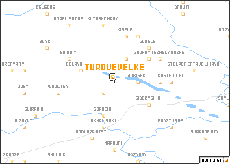 map of Turove Velʼke