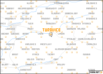 map of Turovice