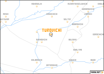 map of Turovichi