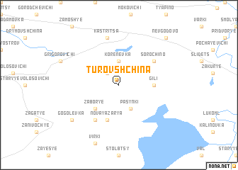 map of Turovshchina