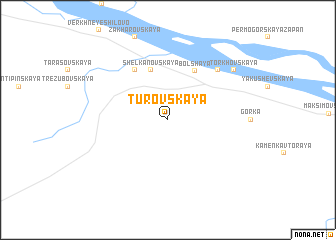 map of Turovskaya