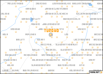 map of Turowo