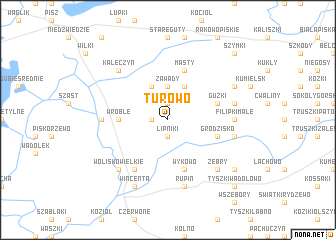 map of Turowo