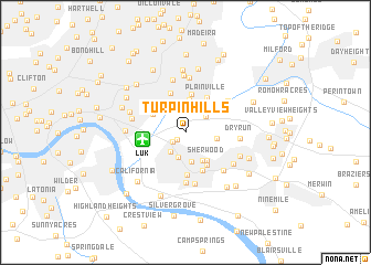 map of Turpin Hills