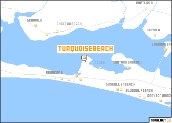 map of Turquoise Beach