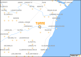 map of Turre