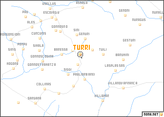 map of Turri