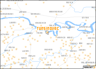 map of Tursinovac