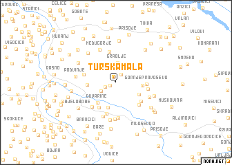 map of Turska Mala