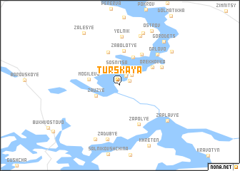 map of Turskaya