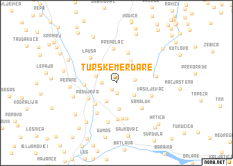 map of Turske Merdare