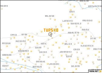 map of Tursko