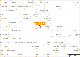 map of Tursko