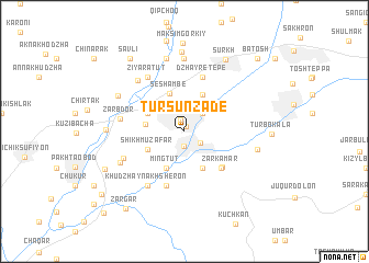 map of Tursunzade