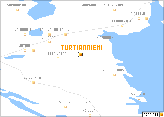 map of Turtianniemi