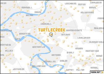 map of Turtle Creek