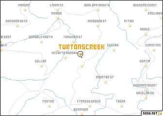 map of Turtons Creek