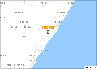 map of Turton