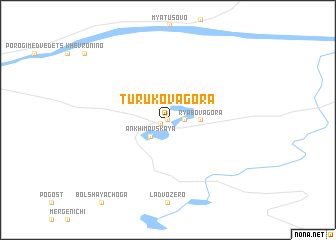 map of Turukova Gora