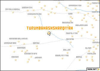 map of Ţurumbah ash Sharqīyah