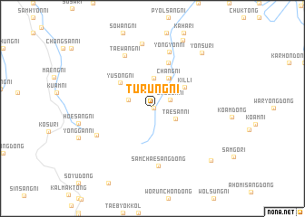map of Turŭng-ni