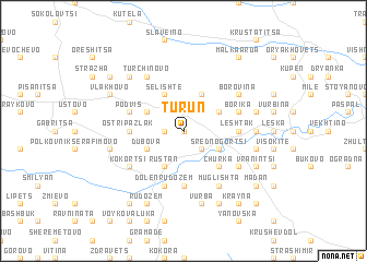 map of Tŭrŭn