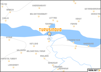 map of Turusinovo