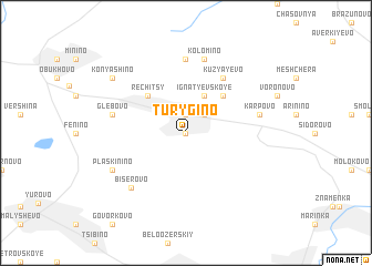 map of Turygino