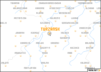 map of Turzańsk