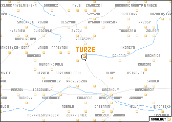 map of Turze