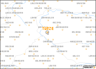 map of Turze