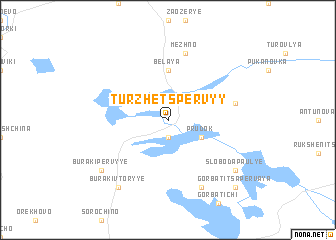 map of Turzhets Pervyy