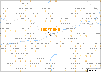 map of Turzovka