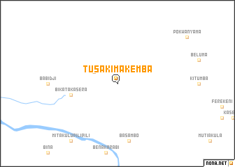 map of Tusaki-Makemba