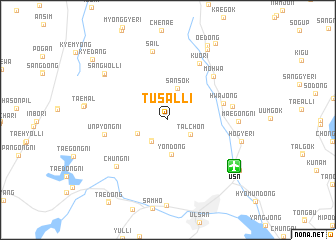 map of Tusal-li