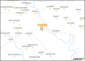 map of Ţusān