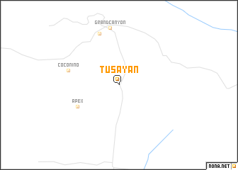 map of Tusayan