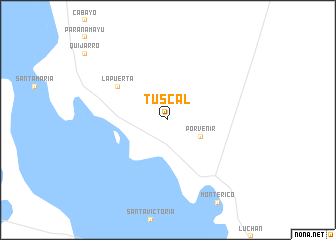 map of Tuscal