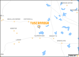 map of Tuscannoga
