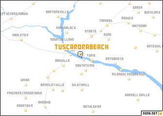 map of Tuscarora Beach