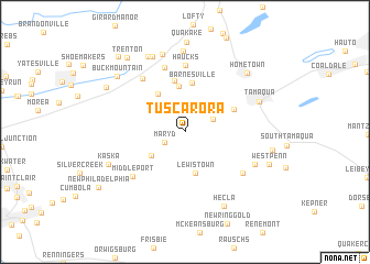 map of Tuscarora