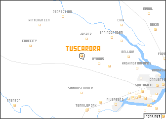 map of Tuscarora