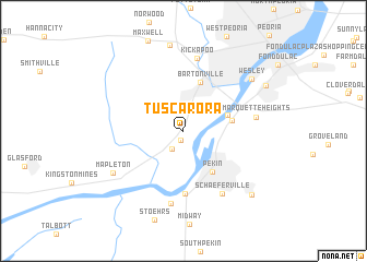 map of Tuscarora