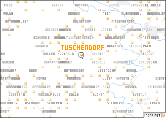 map of Tuschendorf