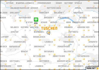 map of Tüschen