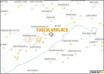 map of Tusculum Place