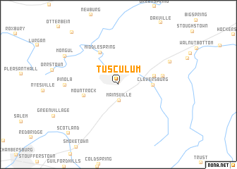 map of Tusculum