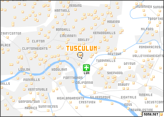 map of Tusculum