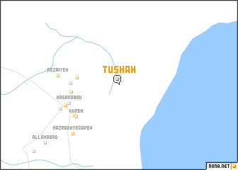 map of Tūshāh