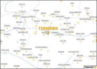 map of Tūshambīk